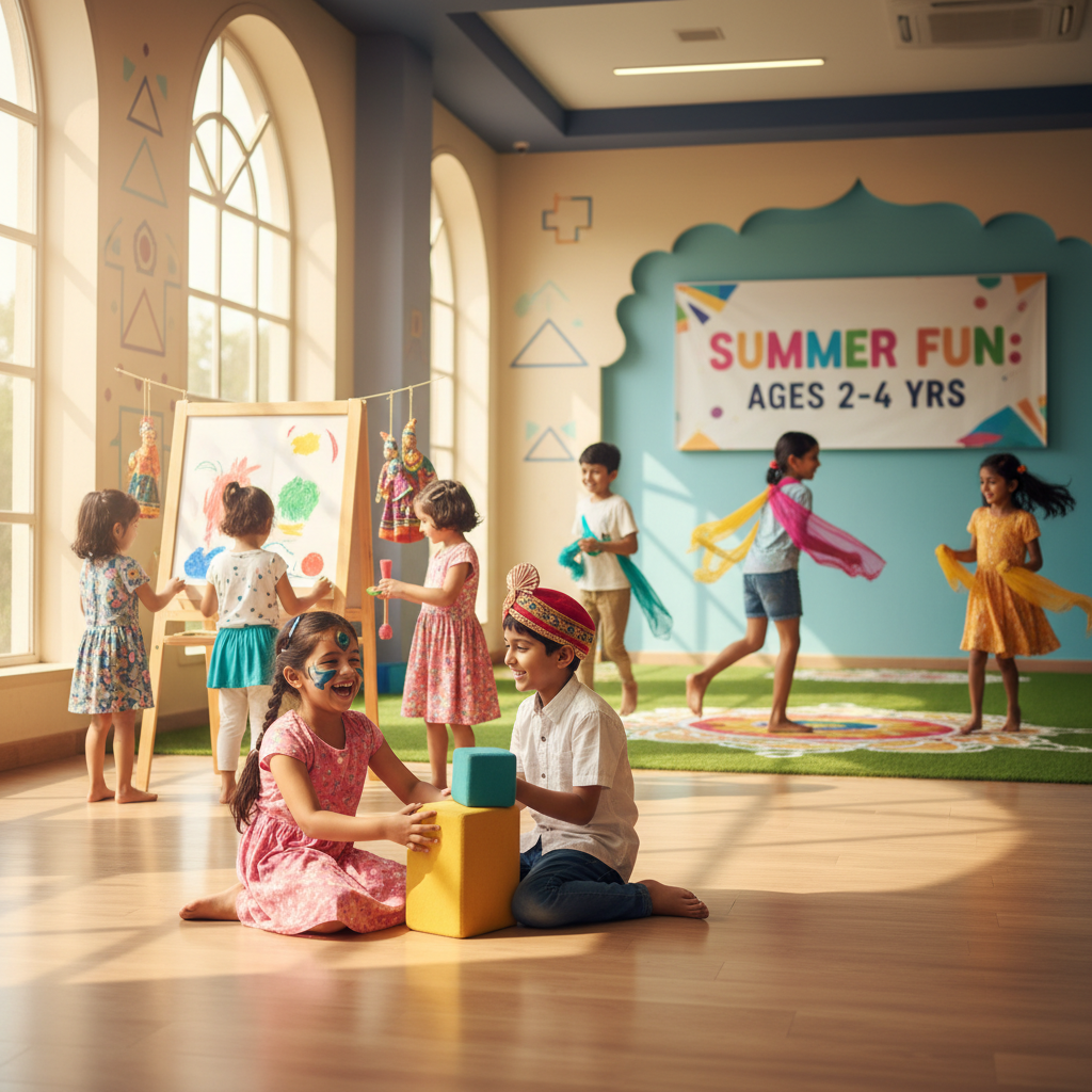 Summer Screen Detox: Jaipur Kids Thrive at Summer Camp (2-4 yrs)